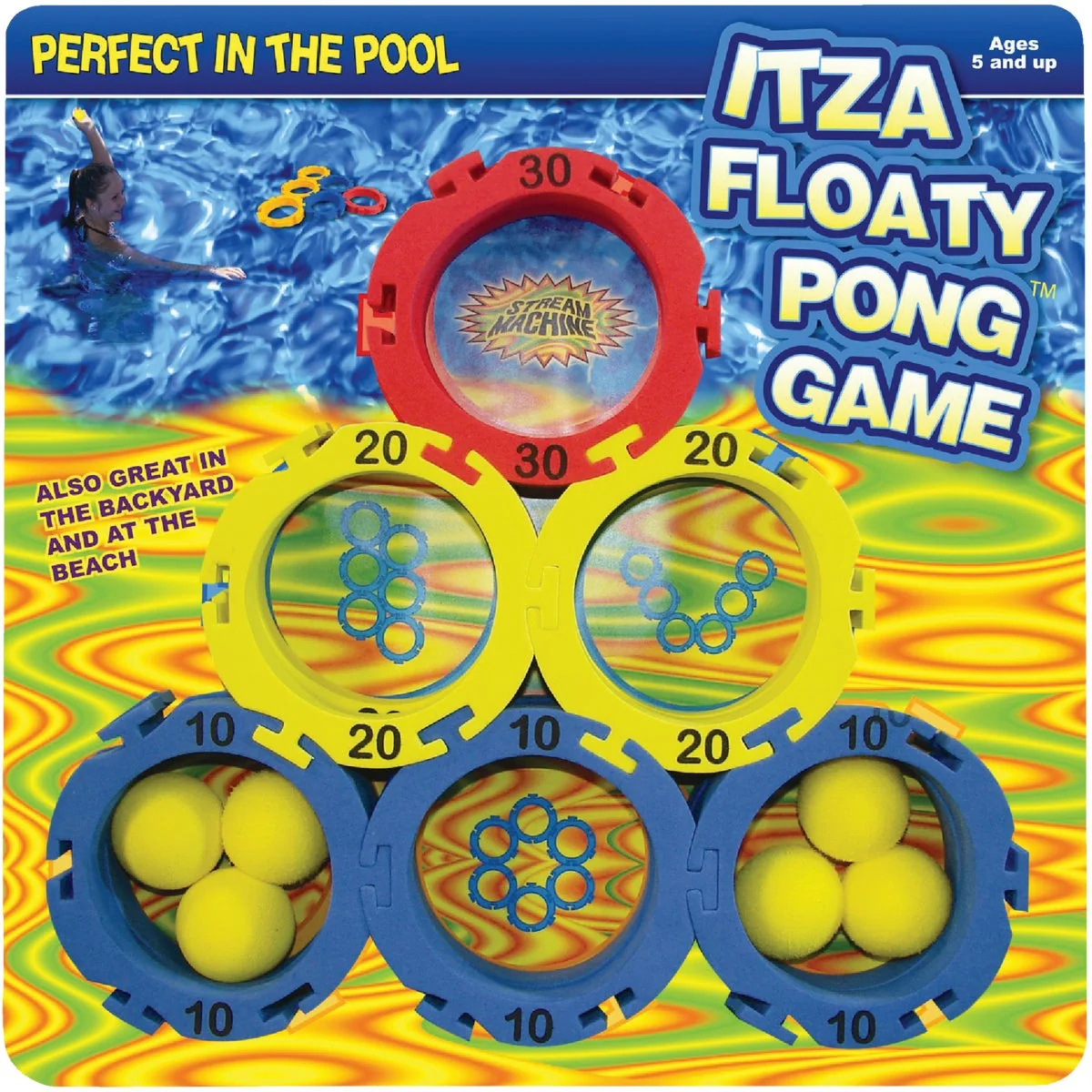Convenient Water Sports Itza Floaty Pong 2 or More Players Pool Game Optimized