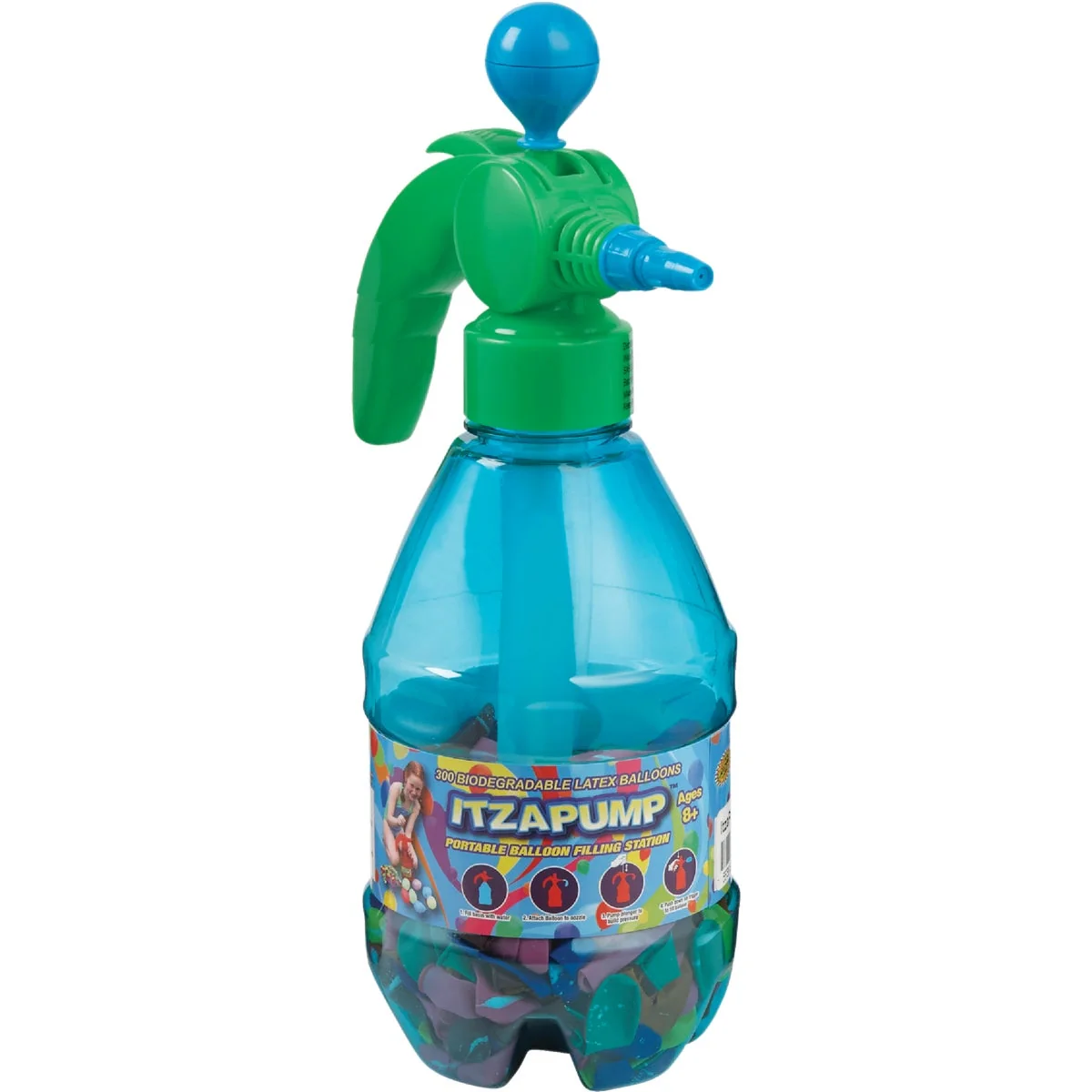 Effective Water Sports ItzaPump Water Balloon Pump with 300 Balloons Fine