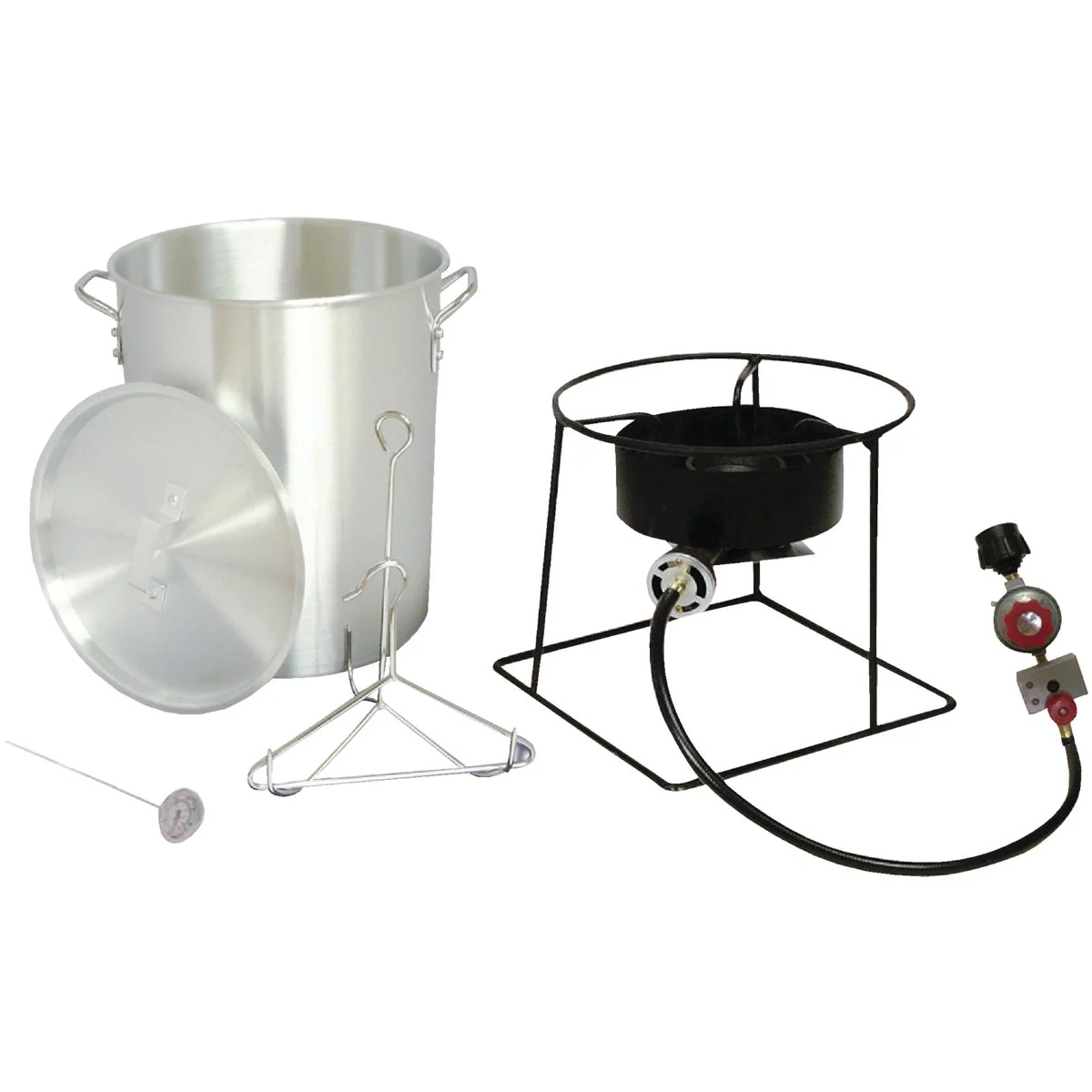 Breathable Metal Fusion King Kooker 29 Qt. Aluminum Turkey Outdoor Fryer Modern