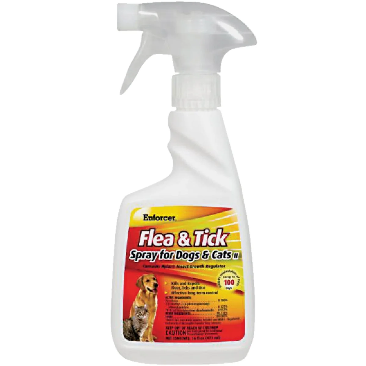 Durable Enforcer 100-Day 16 Oz. Flea Tick Control Spray For Cats Dogs Next-Generation