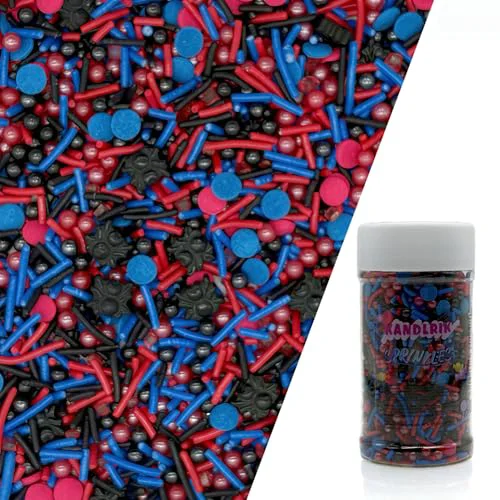 Carefully Designed Spider Sprinkles Edible Superhero Cake Decorating Cake Decorations Cupcake Toppers Cookie Decorating for Cakes 3 Ounce Lightweight