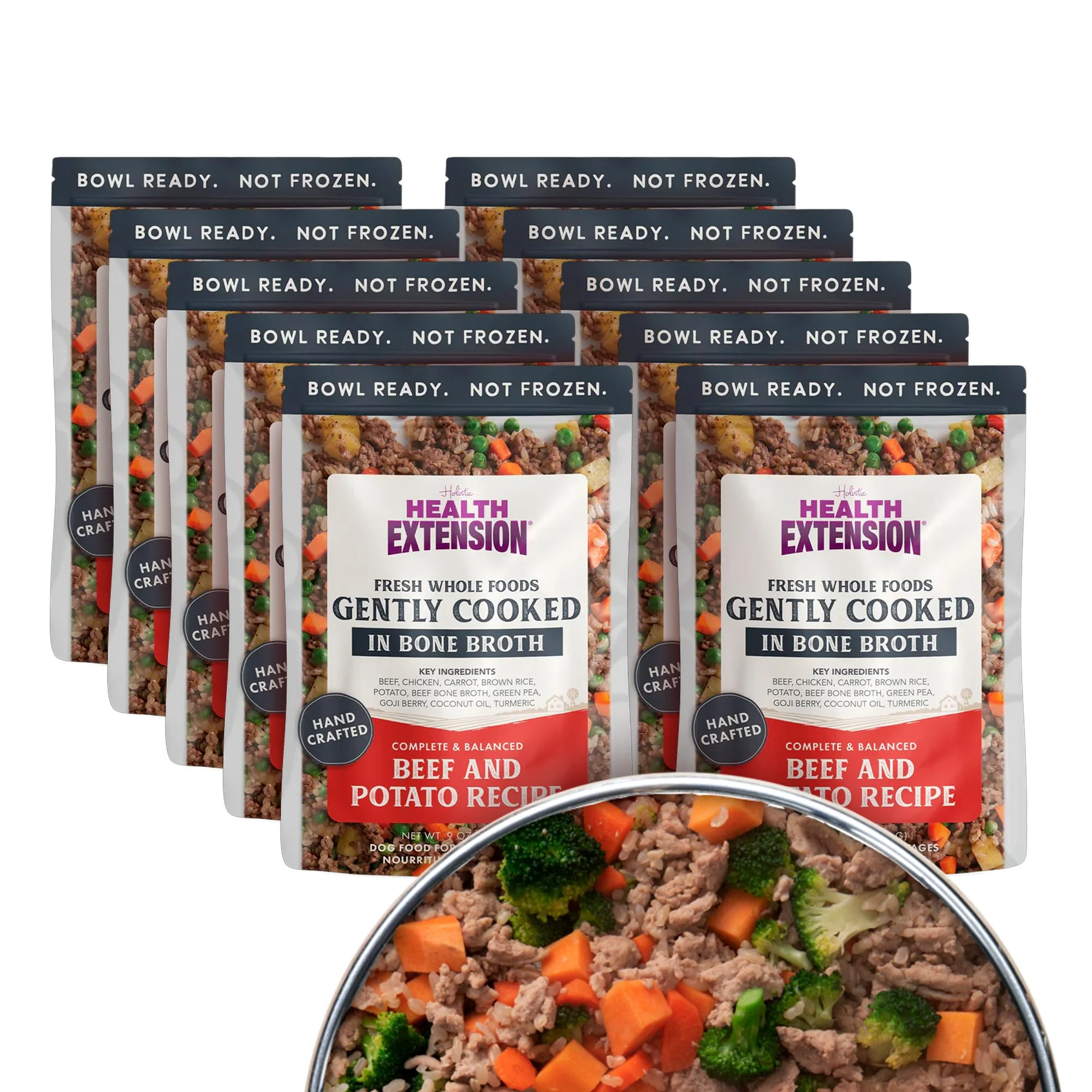 Secure Health Extension Gently Cooked Beef Potato Dog Food – Human-Grade Shelf-Stable with Superfoods 10 x 9 oz Dependable