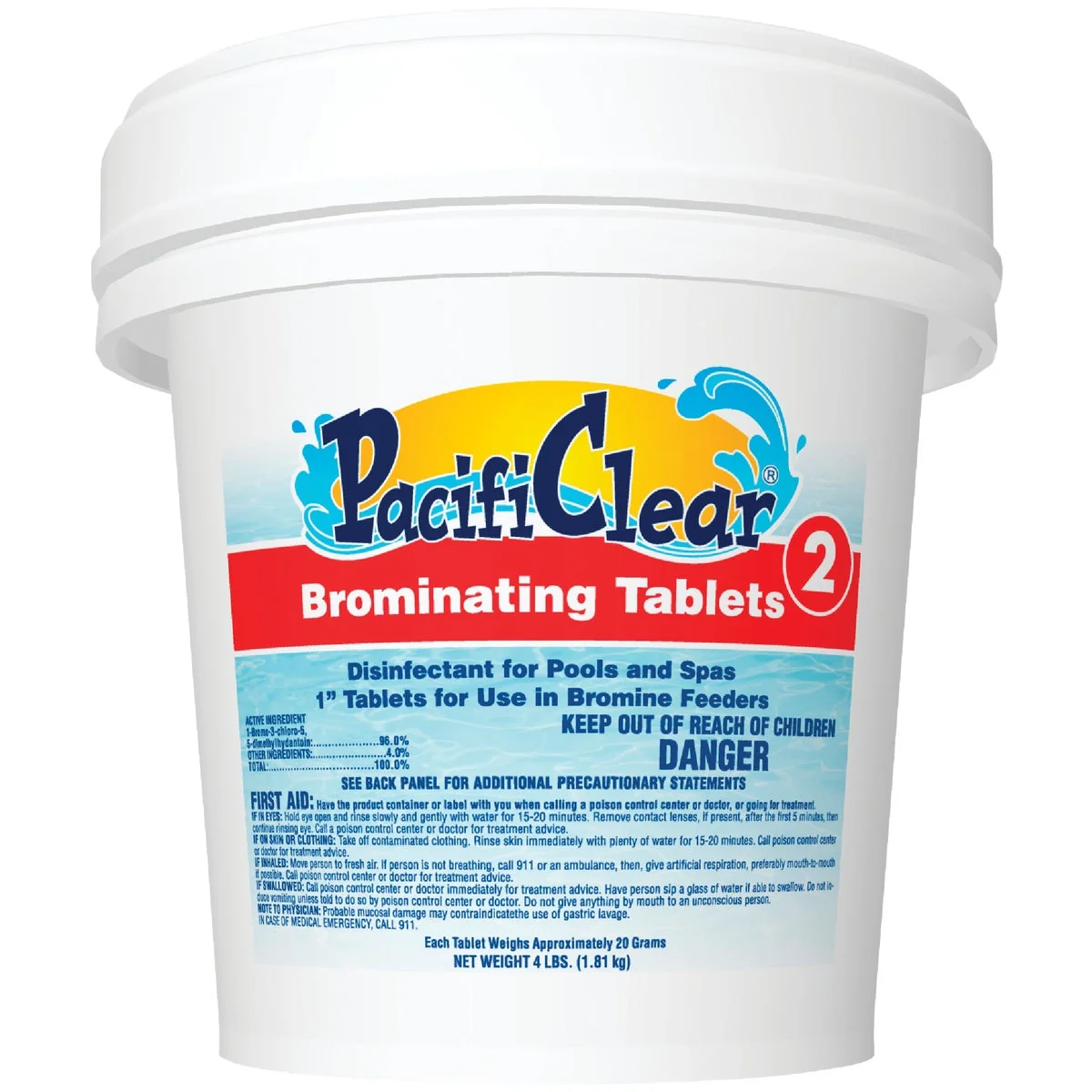 Crafted PacifiClear 4 Lb. Bromine Tablet Durable