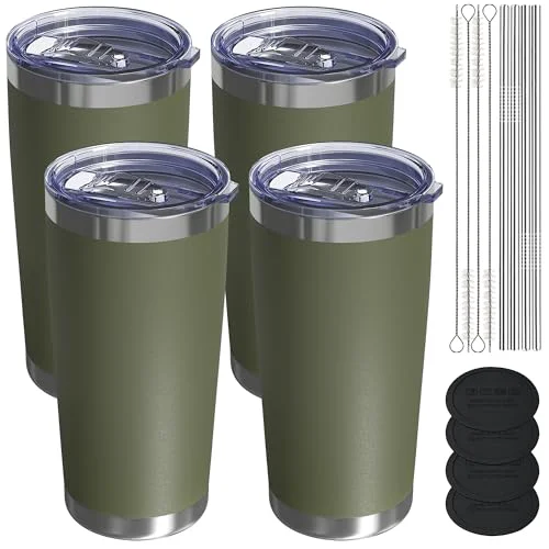 Eco-Friendly 20oz Travel Coffee Tumbler 4 Count Top-Quality