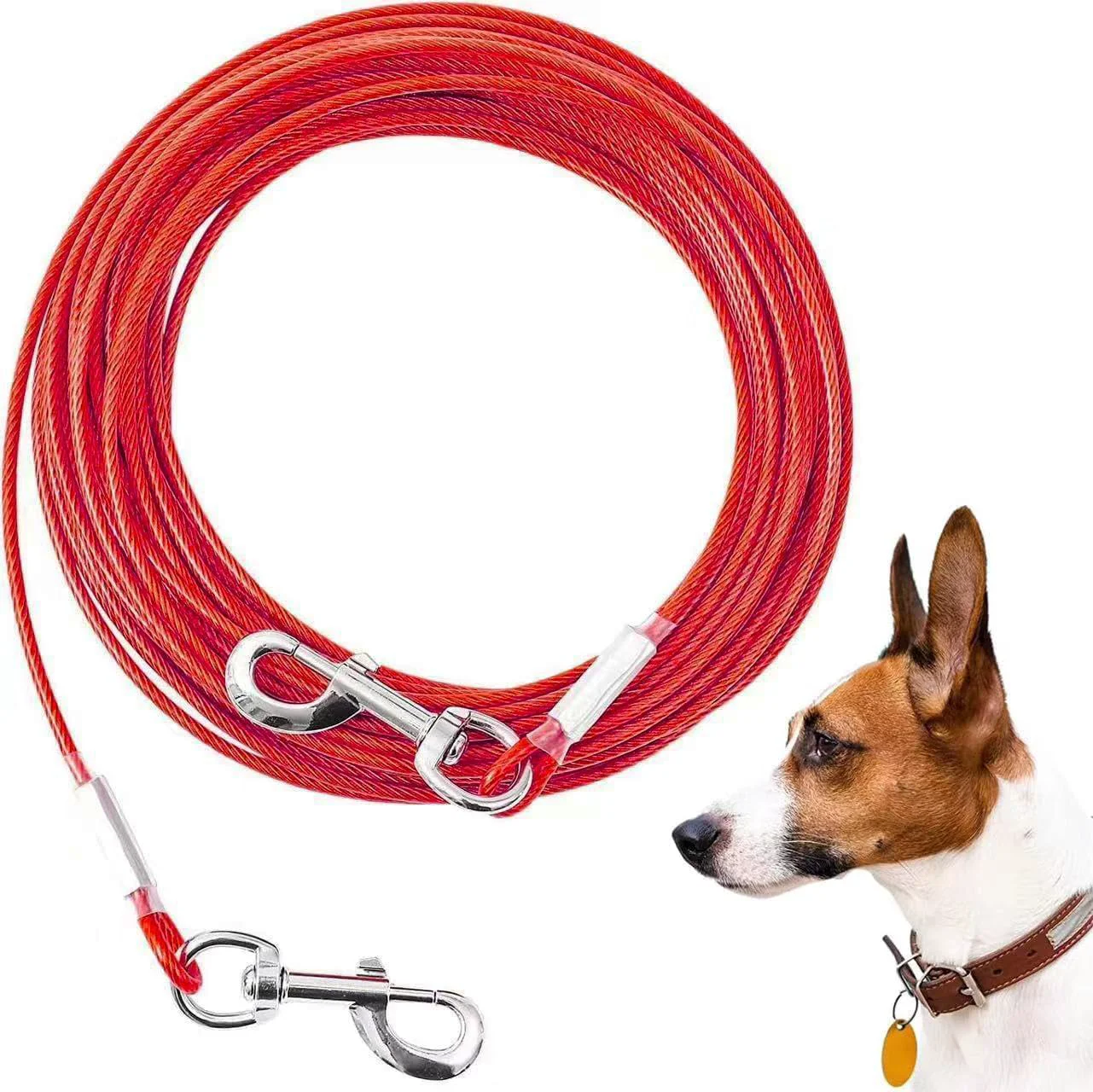 Functional Mi Metty Tie Out Cable for Dogs – 150ft Heavy-Duty 125lbs 360° Swivel Refined