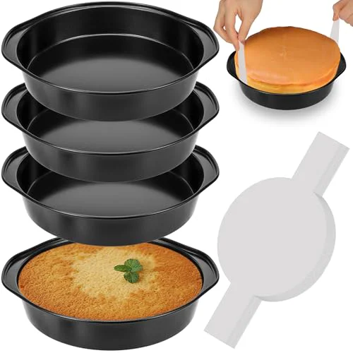 Flexible 8 Inch Cake Pan 4 Count Next-Generation