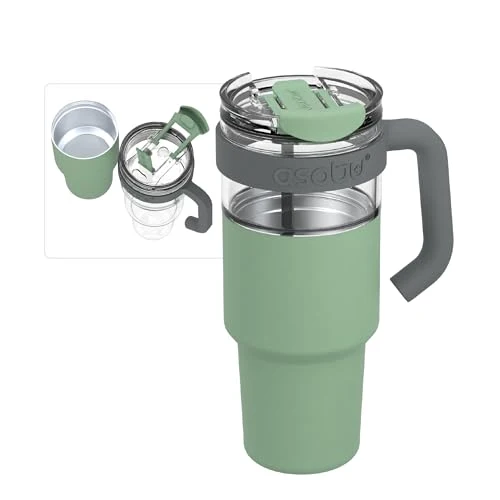 Fast Extra Large Travel Explorer Tumbler for Hot and Cold with Stainless Steel Removable Coffee Mug Sleeve Fine