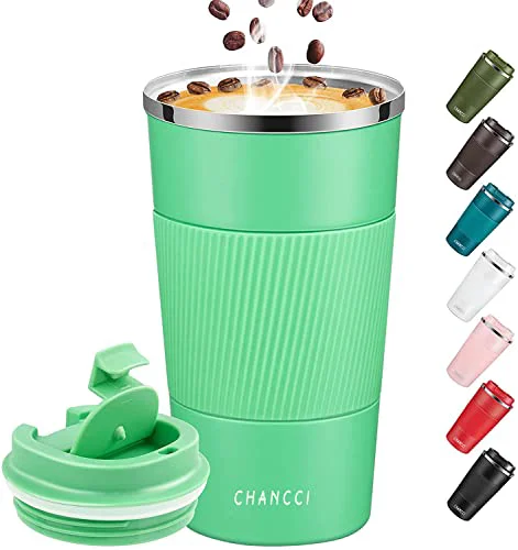 Artisan Travel Coffee Mug Spill Proof Leakproof 12 oz Insulated Coffee Mug with Screw Lid 13 Ounce Unique