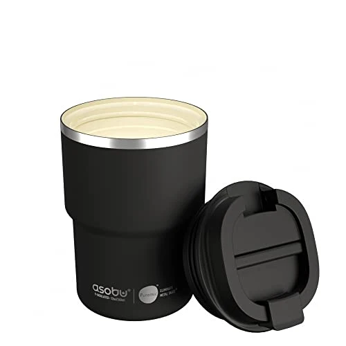 Reliable Travel Mug Ceramic Coated Stainless Steel Insulated with Leak and Spill Proof Lid Solid
