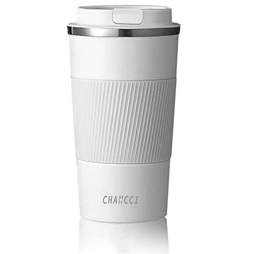 Secure Travel Coffee Mug Spill Proof Leakproof 16 oz Insulated Coffee Mug with Screw Lid Recyclable