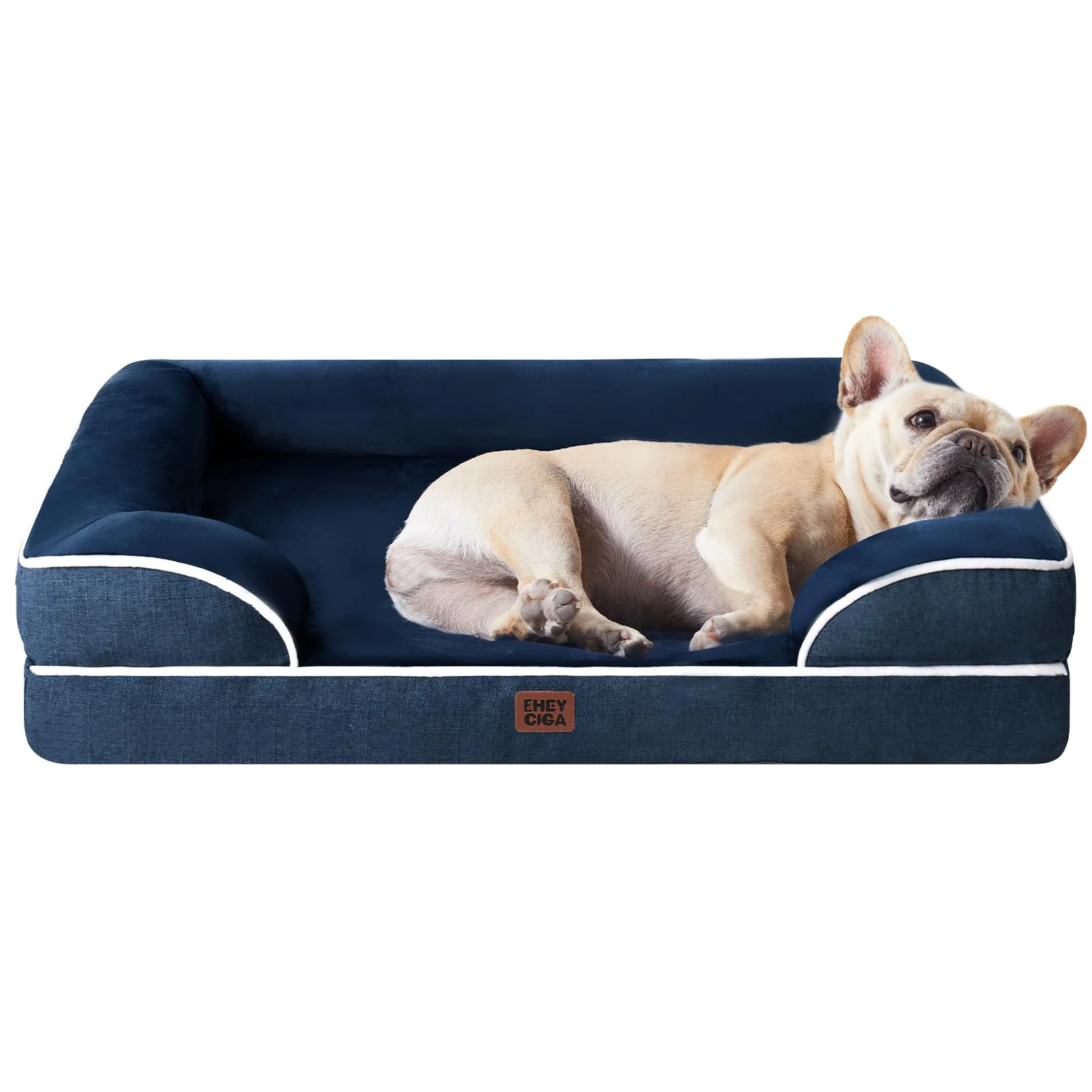 Quality EHEYCIGA Orthopedic Dog Bed for Medium Dogs Memory Foam Waterproof Cover Premium