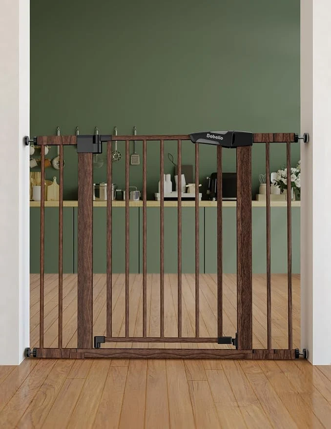 Exceptional Mom’s Choice Award Winner-BABELIO 26-40 Metal Baby Gate Environmentally Friendly