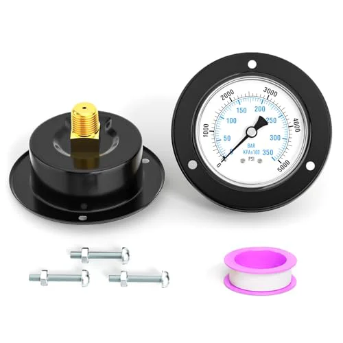 User-Friendly 0 5000PSI Black Front Flange Panel Mount Modern