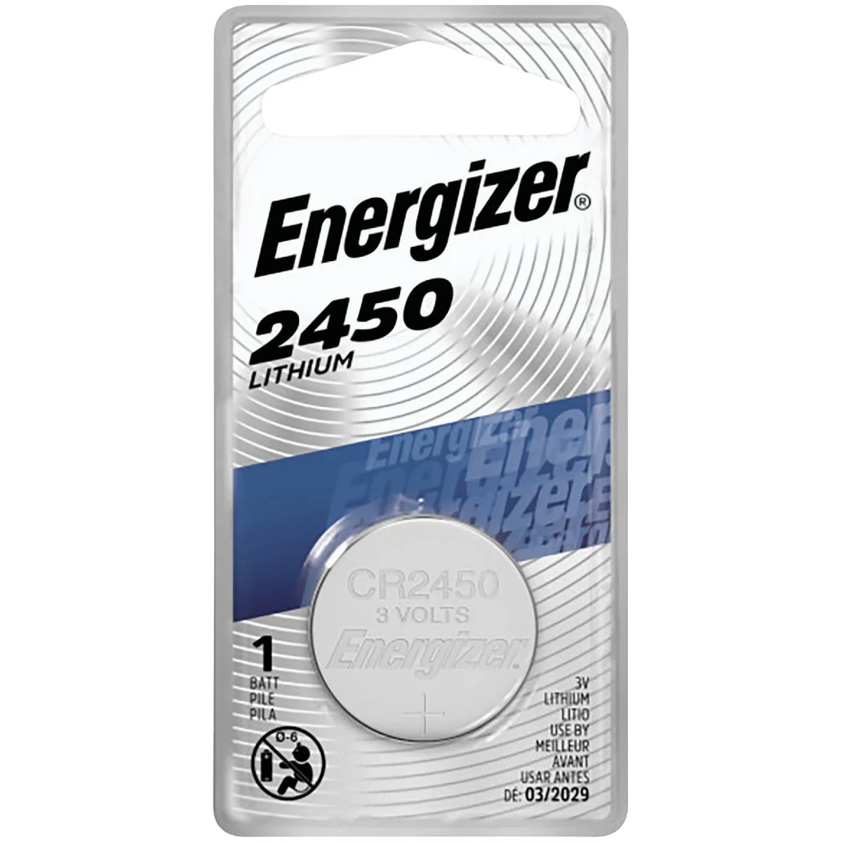 Powerful Energizer 2450 Lithium Coin Cell Battery Clean