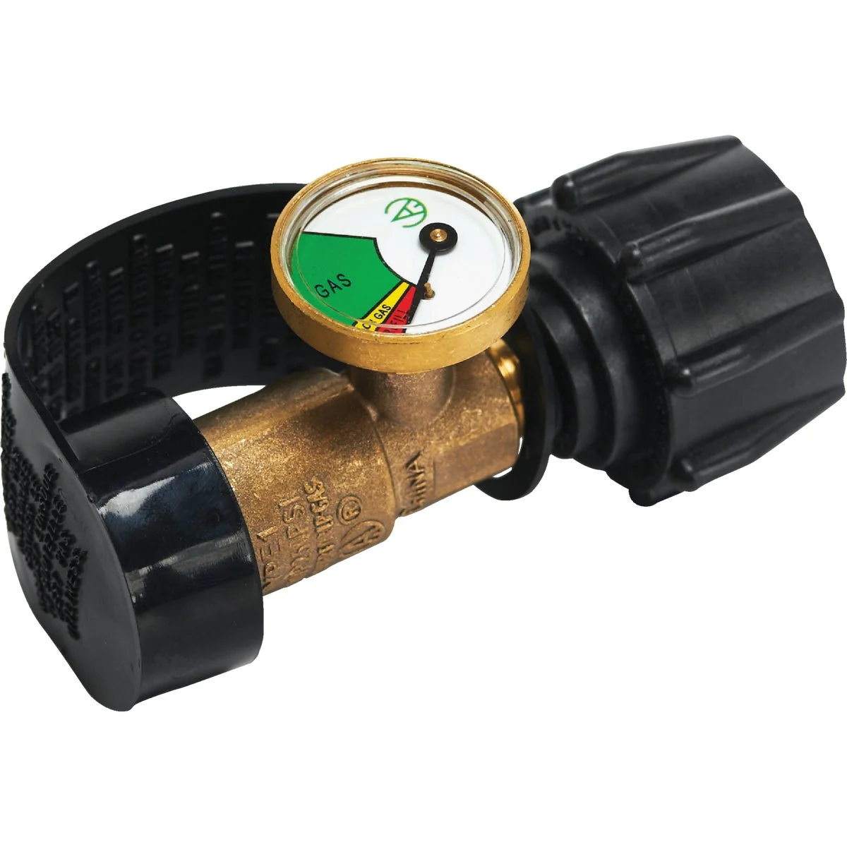Smart GrillPro 4-1 2 In. x 1-1 2 In. Brass Universal Fuel Indicator Gauge Luxury
