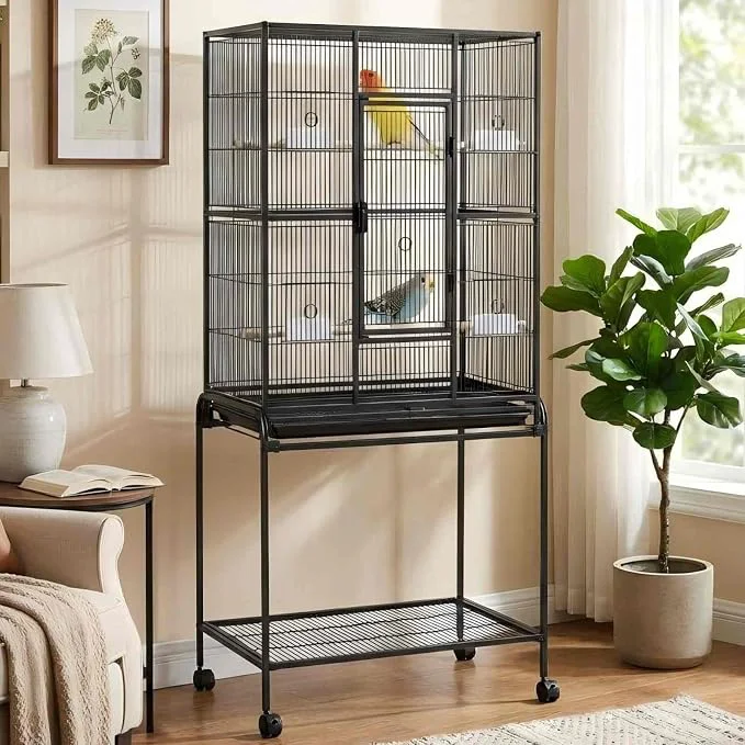 Traditional GarveeHome 62.6 H Large Bird Cage Bird Cage Enhanced