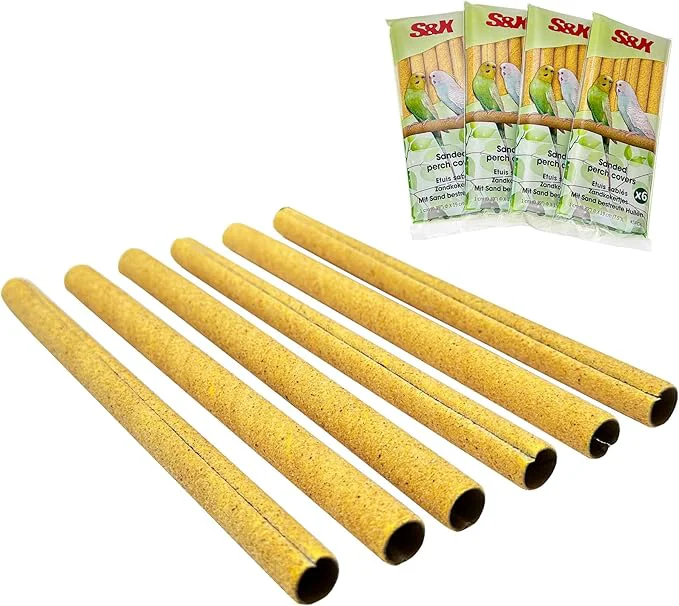 Reliable S X 24-Pack Sand Perch Covers for Parakeets Canaries Finches Other Small Birds Traditional