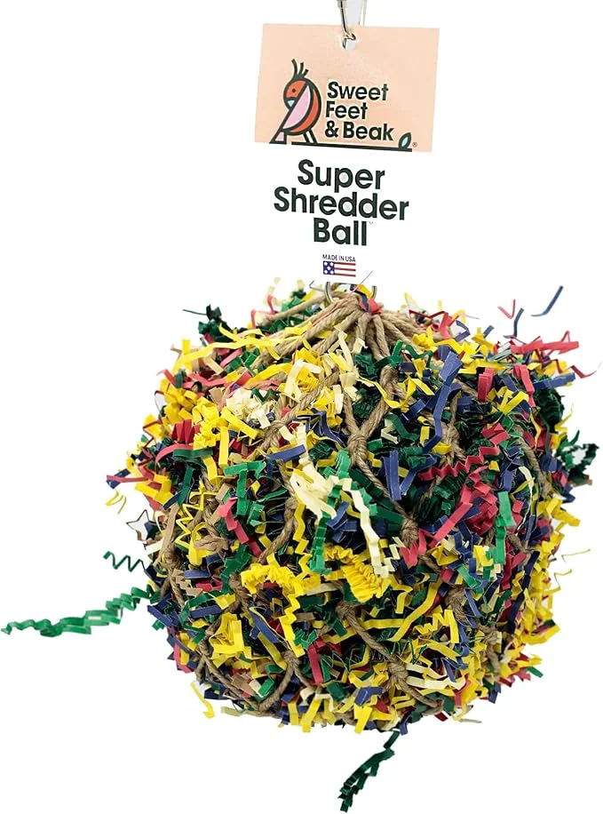 Expertly Made 3 Super Shredder Ball Bird Toy Quality