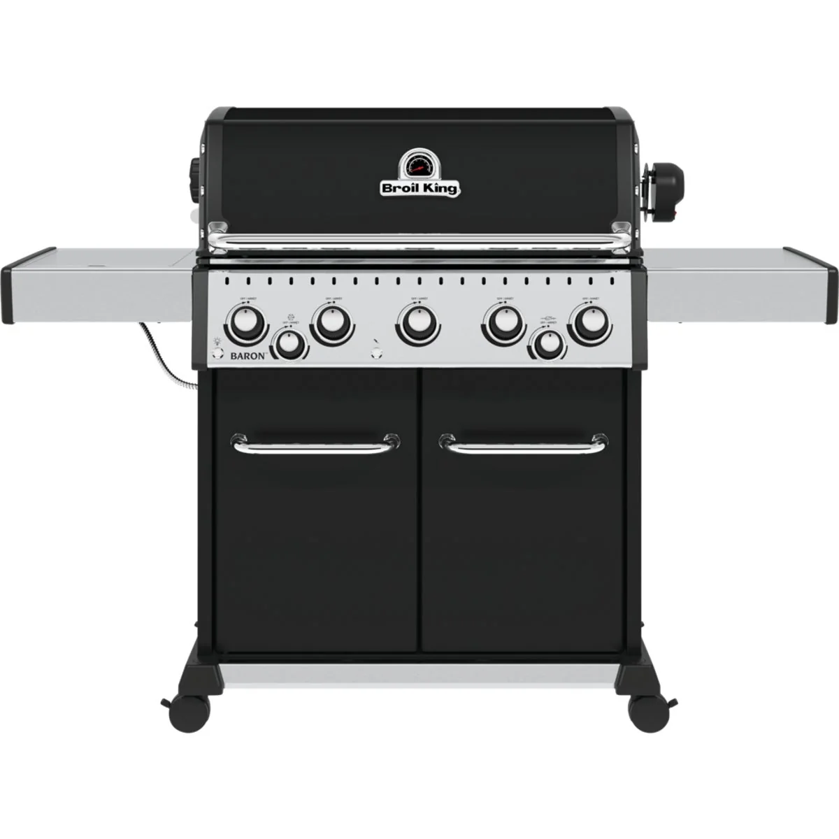 Stylish Broil King Baron 590 Pro 5-Burner Black 45 000 BTU LP Gas Grill Certified