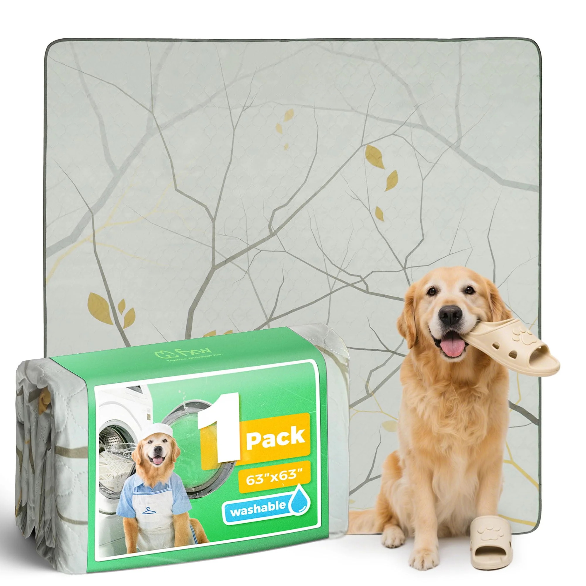 Versatile FXW Washable Pee Pads for Dogs — 2.0L Absorbent Waterproof Reusable Fits FXW Rollick Homeplus 24-inch 8-Panel Playpens Environmentally Friendly