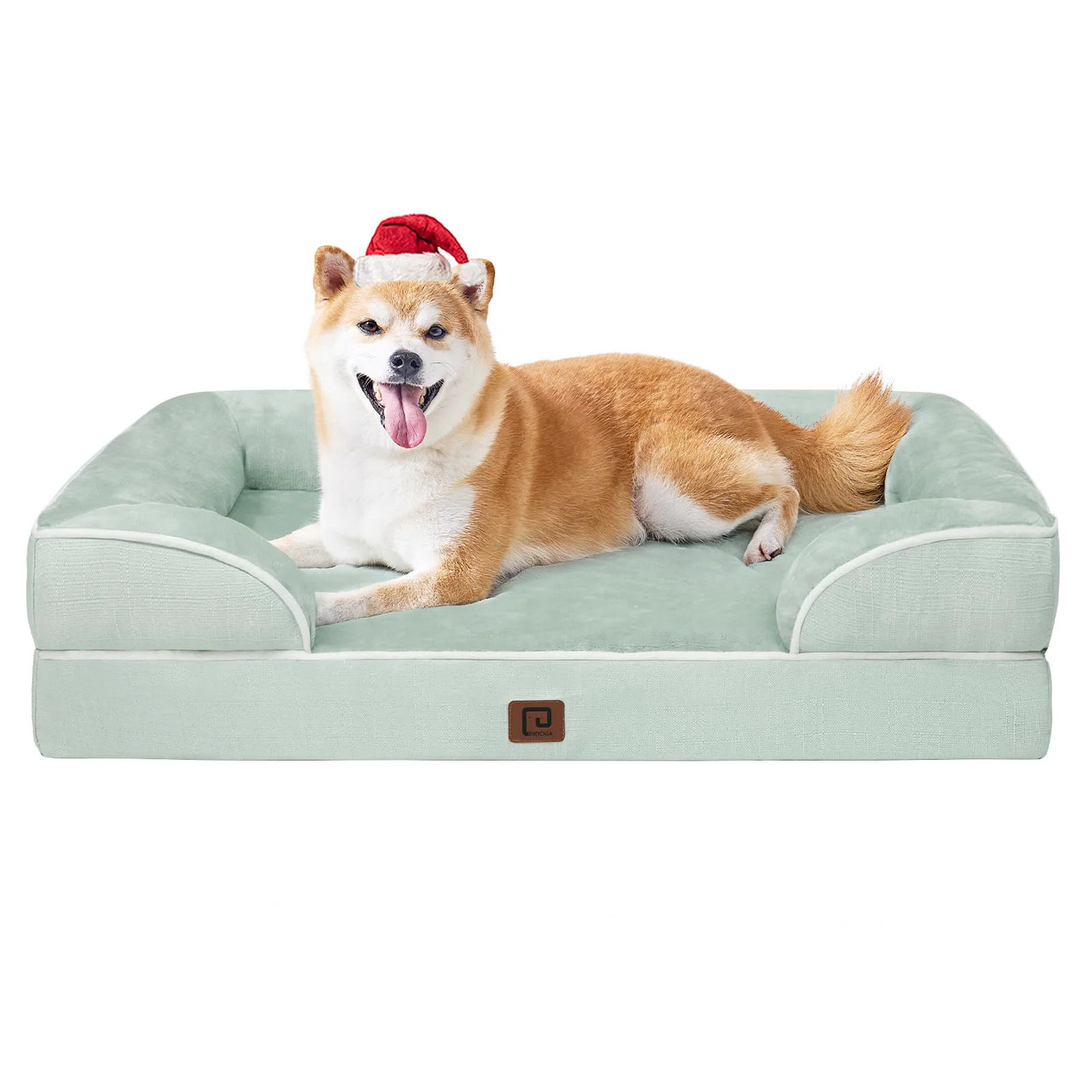 Trusted EHEYCIGA Orthopedic Large Dog Bed Waterproof Memory Foam Non-Slip Bottom Sage Green 36 x 27 x 6.5 in Expertly Made