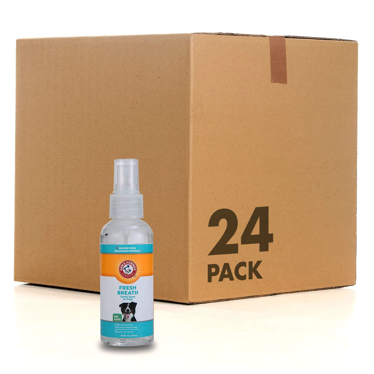 Elite Arm Hammer for Pets Fresh Breath Dental Spray for Dogs Mint 4 oz 24-Pack High-Quality
