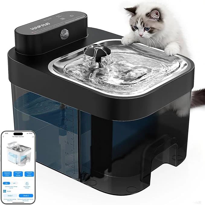 Natural 2026 Latest Cat Water Fountain No Filter Cotton App Monitoring Wastewater Traditional