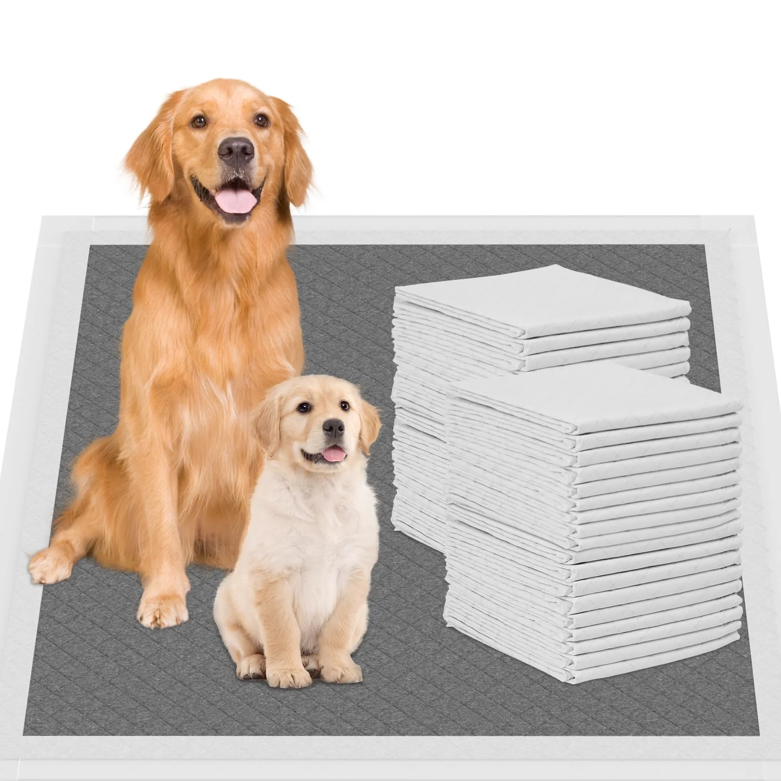 Original Gardner Pet Charcoal Puppy Pads 28×34 – Extra Large Odor-Control Leak-Proof Responsible