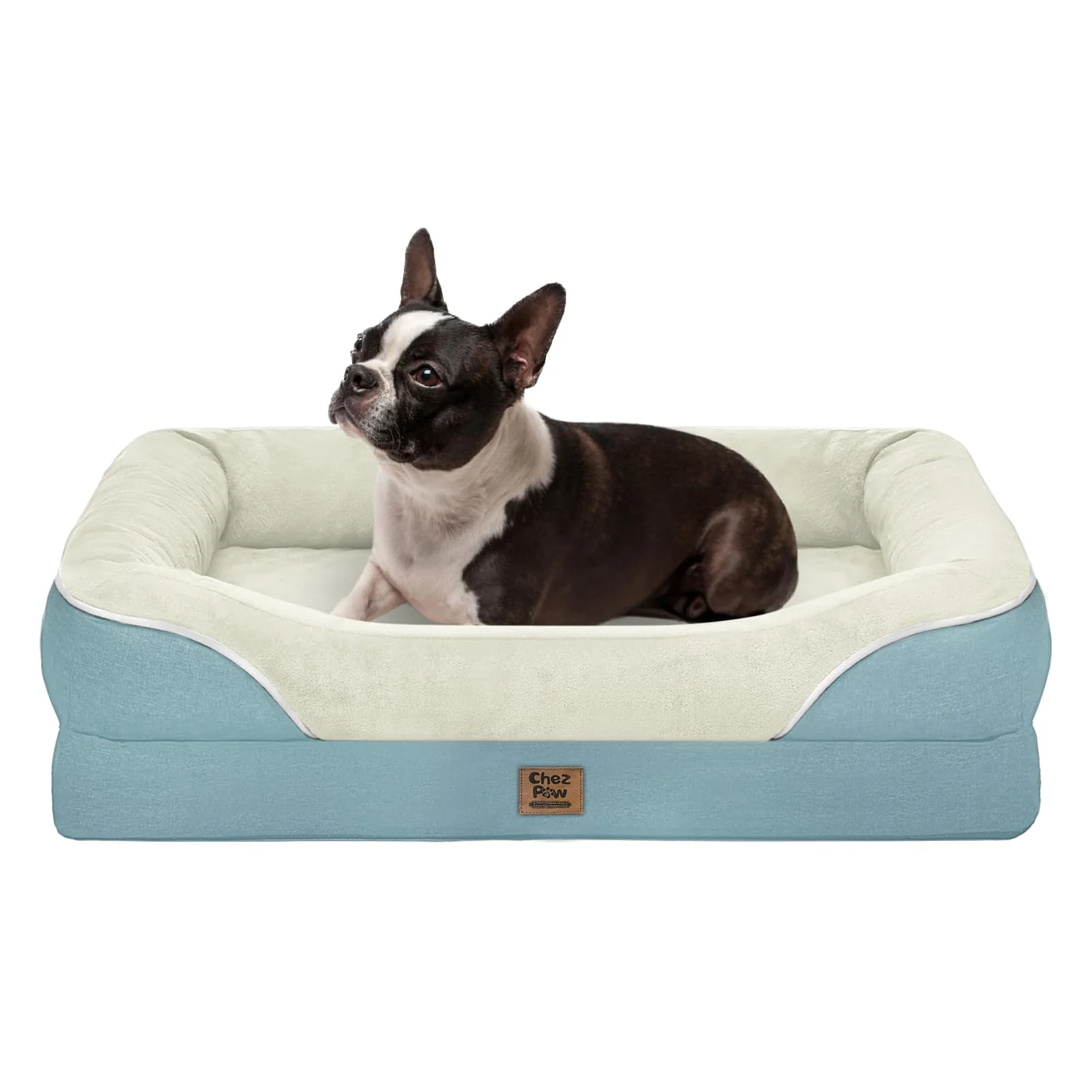 Specialty Chez Paw Orthopedic Large Dog Bed XLarge – 360° Bolster Waterproof Removable Cover Unique