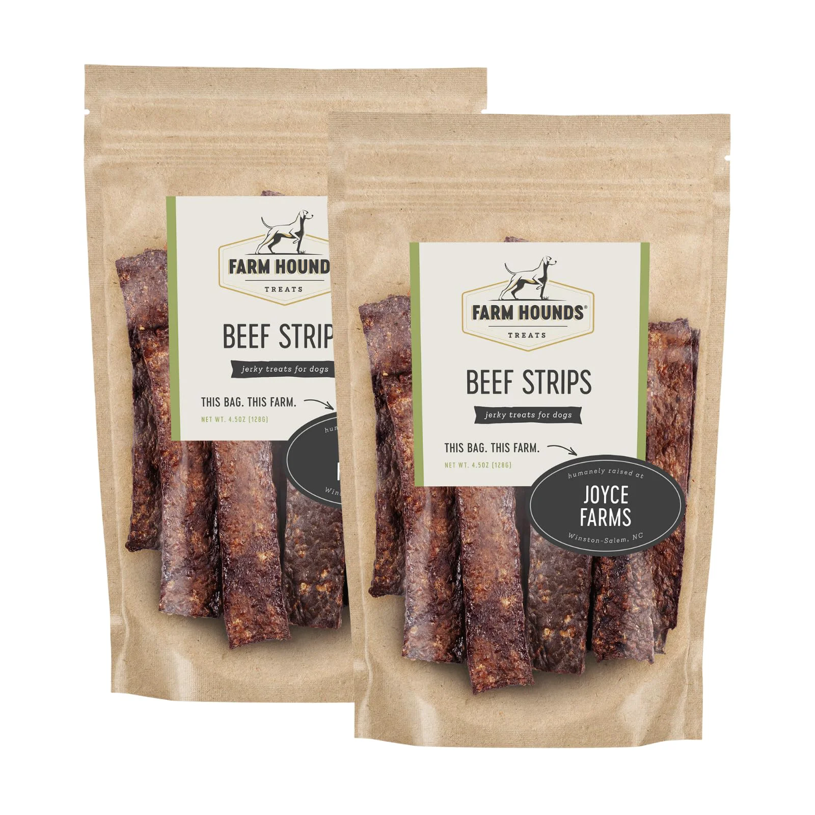 Top-Quality Farm Hounds Beef Strips – Premium Natural Dog Jerky 2 Pack USA-Made Sustainable