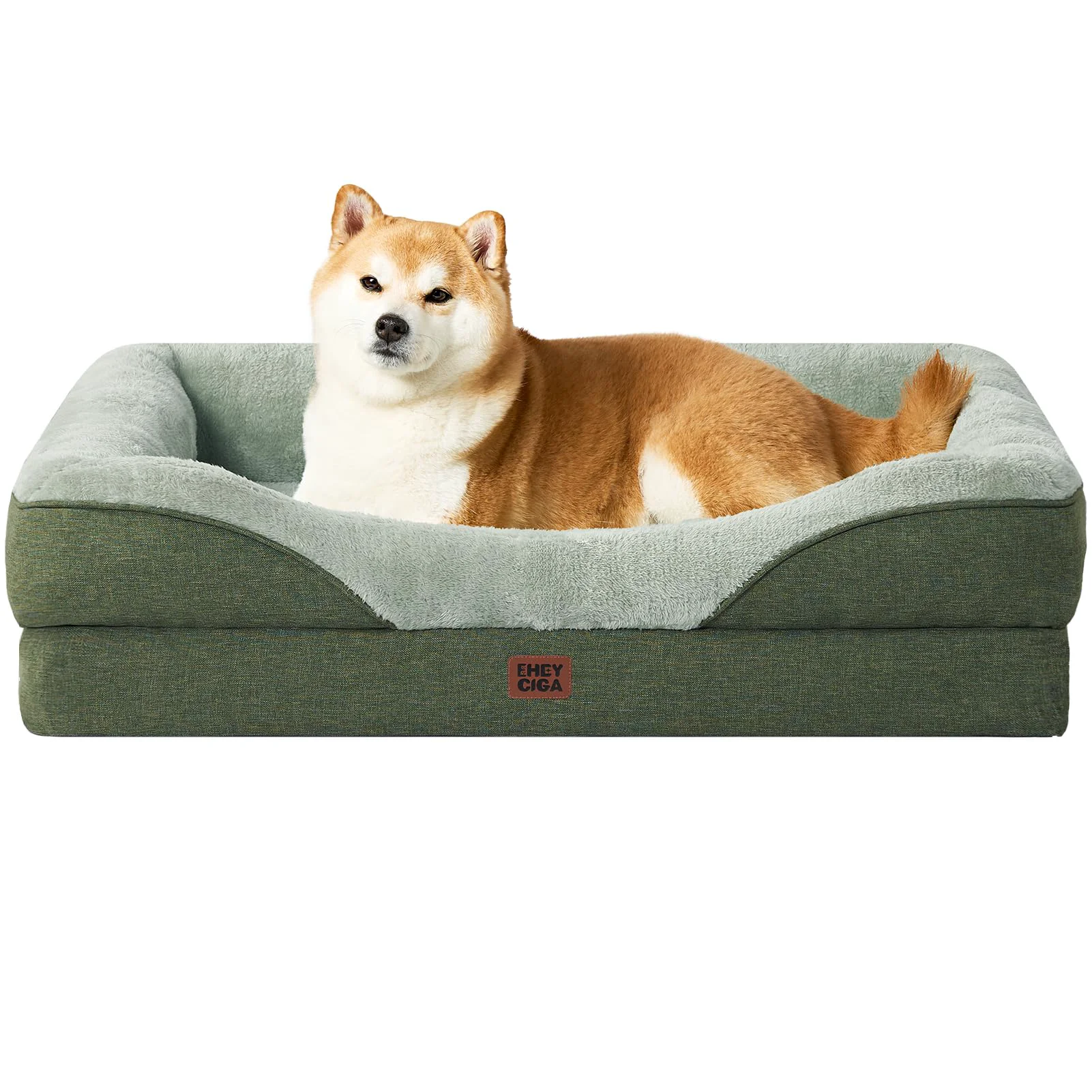 Pure EHEYCIGA Memory Foam Dog Bed for Large Dogs Orthopedic Sofa with Waterproof Liner Healthy