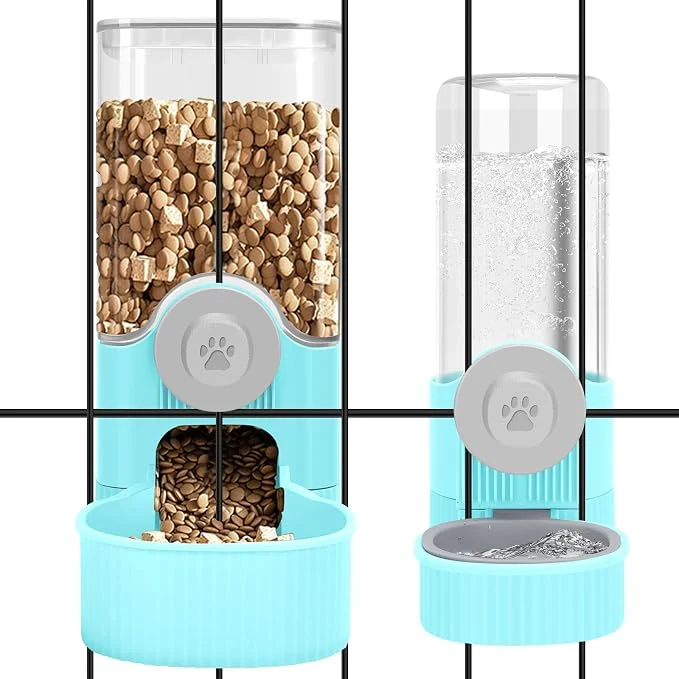 Original Design Yummy Sam Hanging Cage Automatic Small Pet Food Bowl Water Bottle Dispenser Crafted
