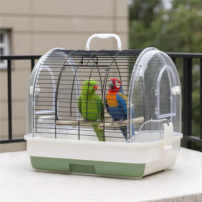 Responsible Travel Bird Cage Carrier Portable Travel Parrot Cage Luxury