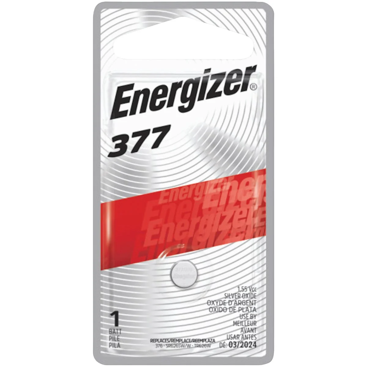 Proven Energizer 377 Silver Oxide Button Cell Battery Elite