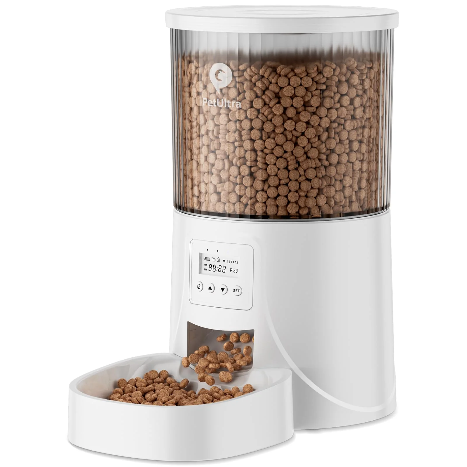 Fast PETULTRA Automatic Cat Feeder 4L – Timed Dispenser for Cats Small Dogs Dual Power Certified