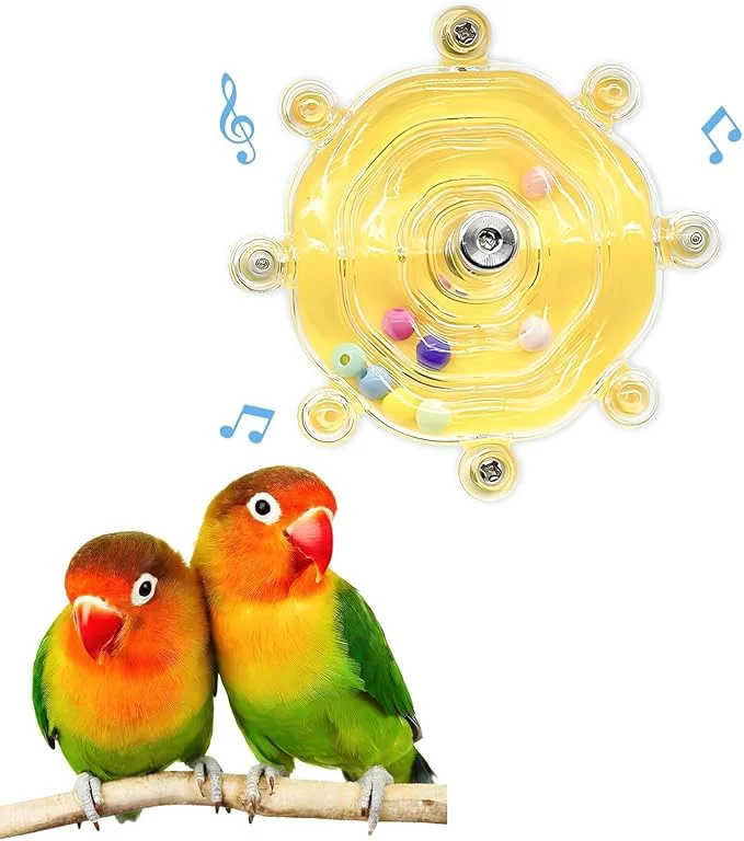 Exclusive Bird Toys for Parakeets Colorful Parakeet Toys Wheel Interactive Spinner Dependable