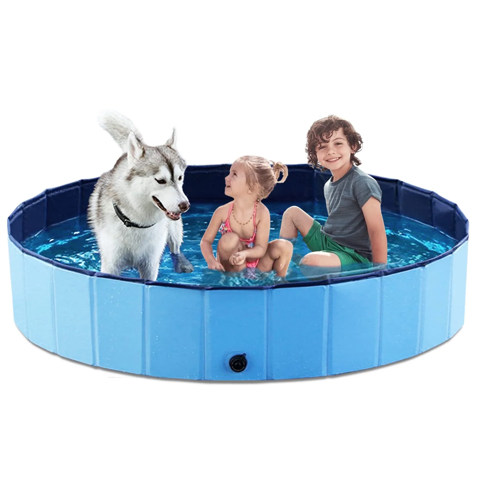 Elegant Jasonwell Foldable Dog Pool 63-inch Portable Collapsible Pool for Dogs Kids Original