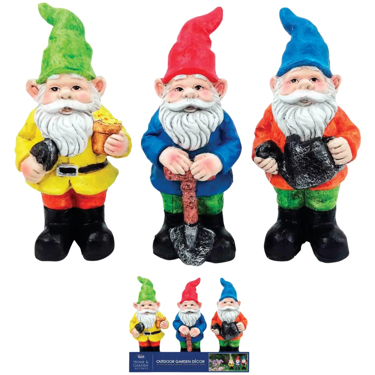 Excellent Alpine 10 In. Resin Gnome Lawn Ornament Powerful