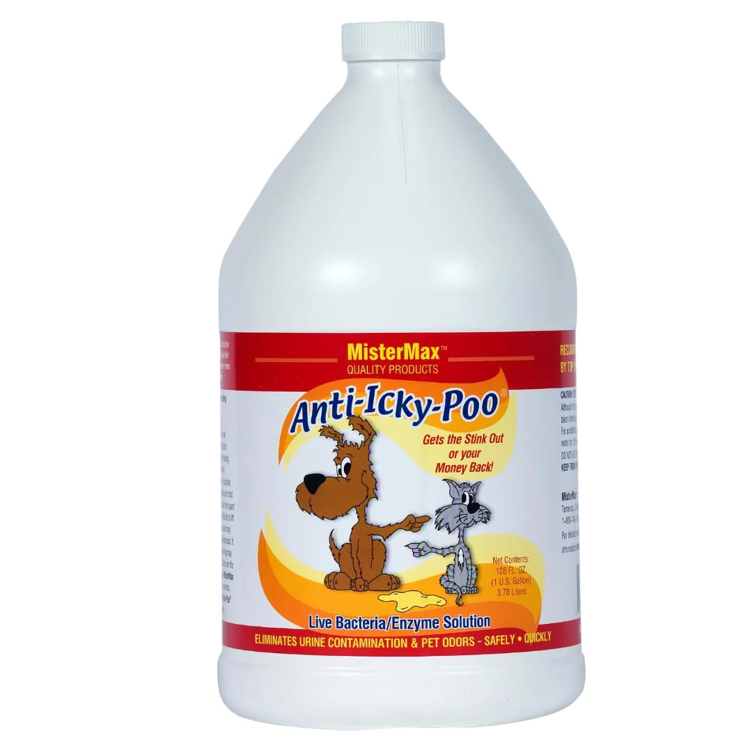 High-Performance Mister Max Anti Icky Poo Pet Odor Urine Enzymatic Cleaner – 1 Gallon Scent Traditional