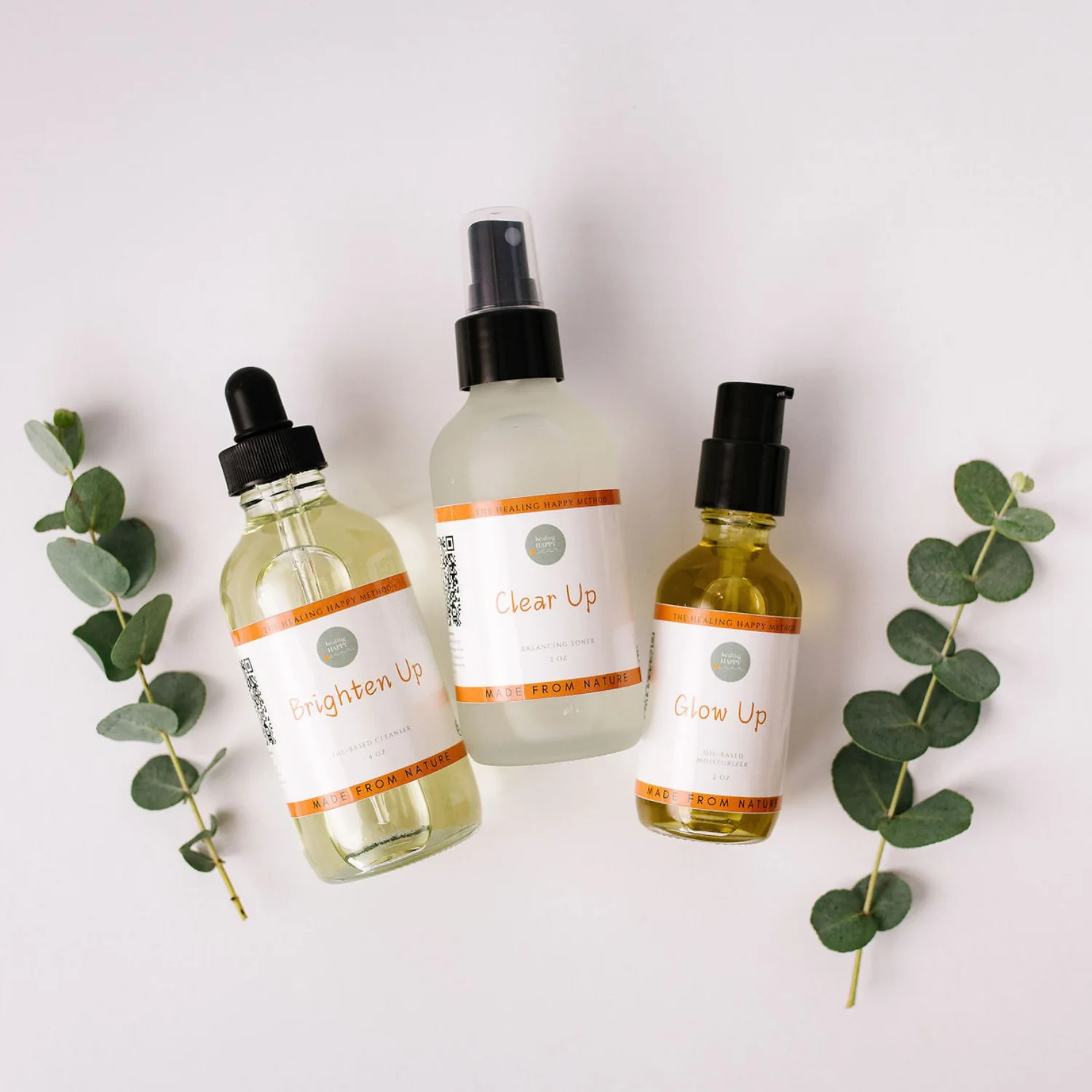 Organic Blemish-Prone Skin Care Set with Cleanser Toner and Moisturizer Official