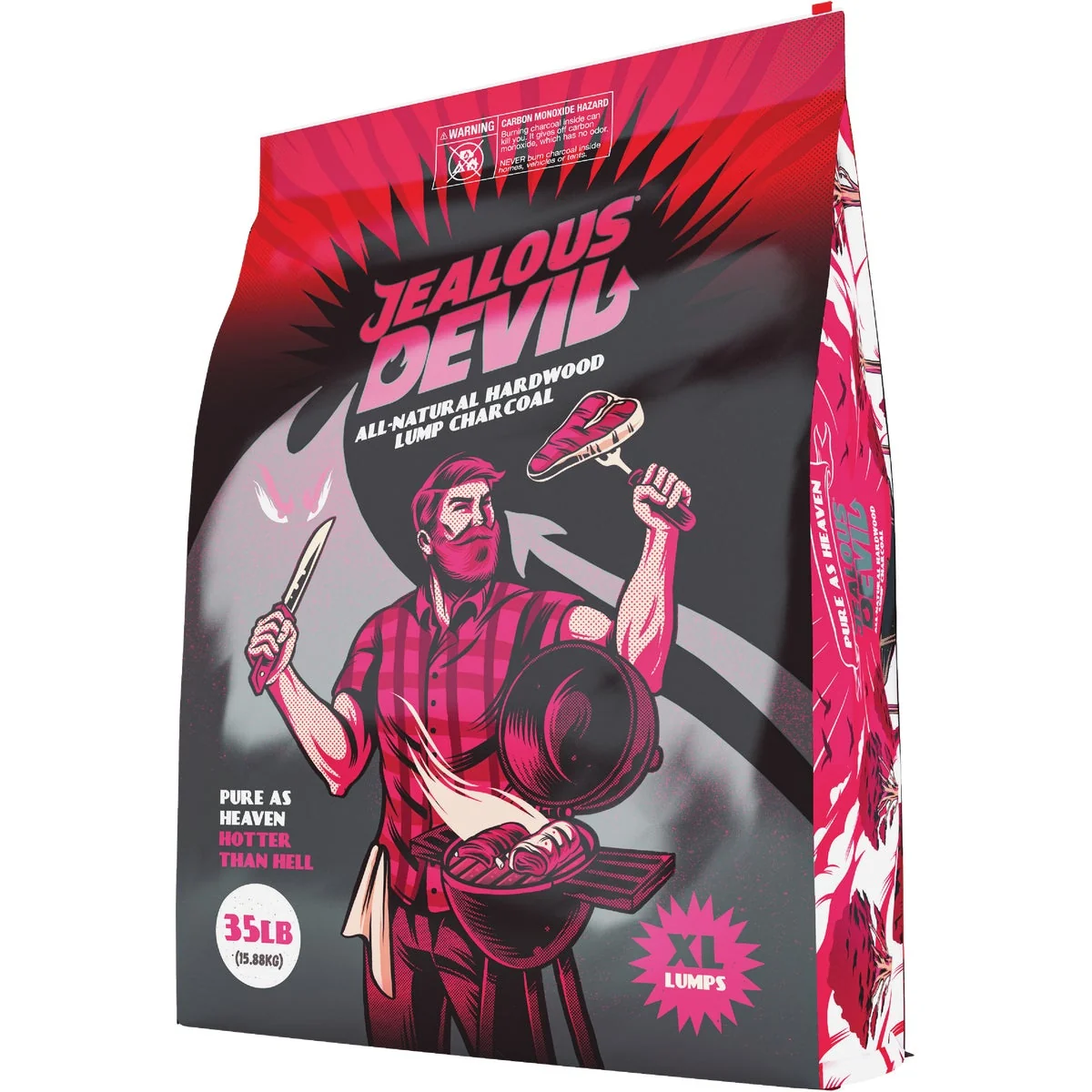 Secure Jealous Devil 35 Lb. Hardwood Lump Charcoal Natural