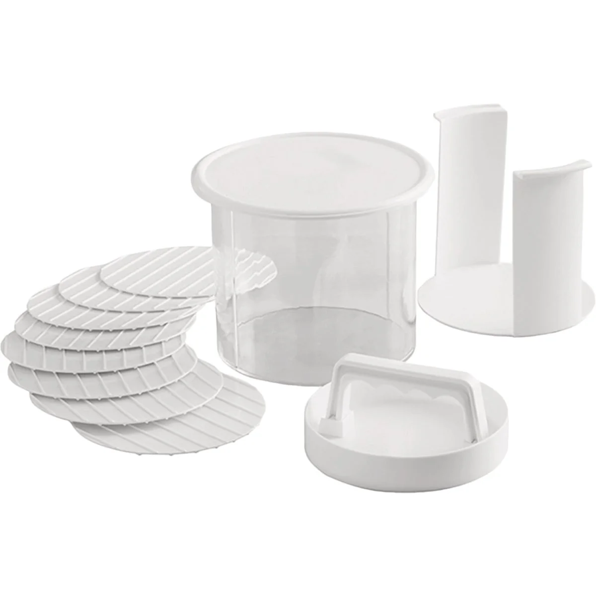 User-Friendly Mr. Bar-B-Q 6 In. Hamburger Press Storage Container Outstanding
