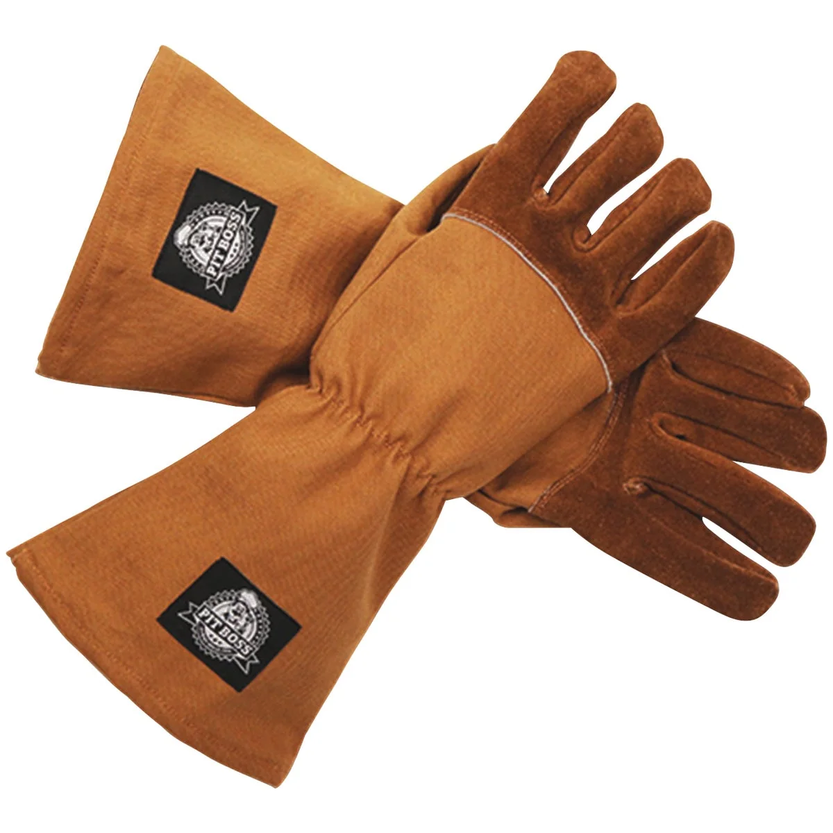Trendy Pit Boss 1 Size Fits Most Tan Heavy-Duty BBQ Grilling Gloves 1-Pair Lightweight