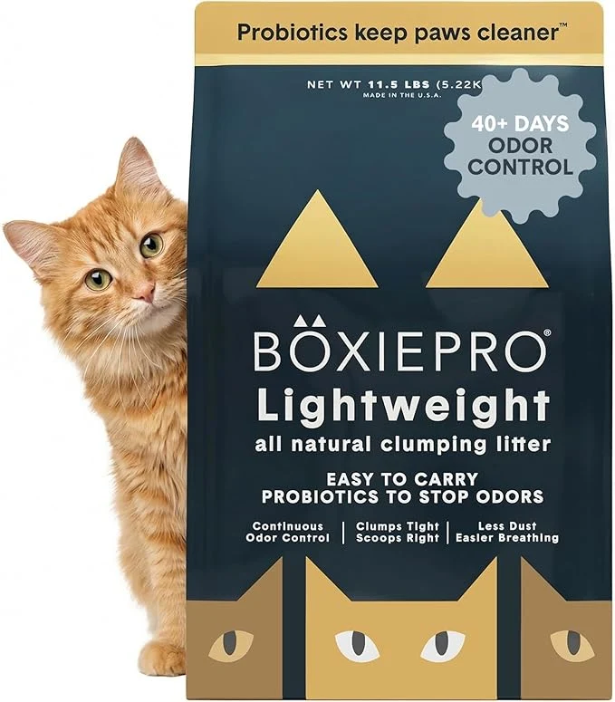 Sustainable Boxie® Probiotic Cat Litter Lightweight 40-Day Odor Control Clumping 11.5lbAbout ThisOverview High-Performance