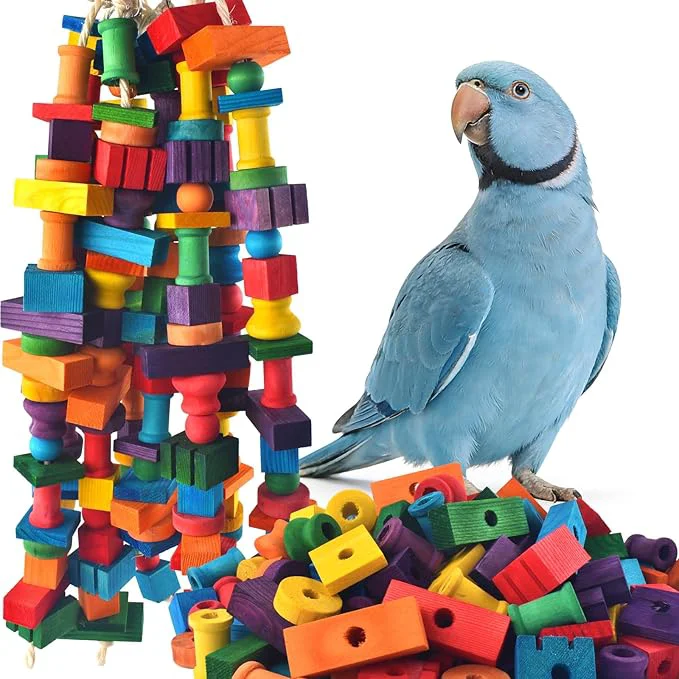 Premium Bird Toys for Parrots Natural Parrot Chew Training Foot Toy for Amazon African Trusted