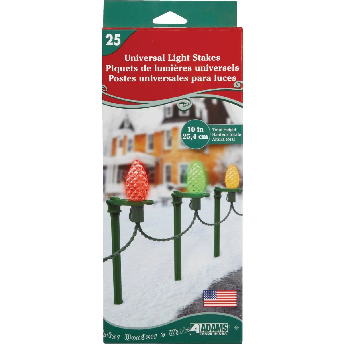 First-Class Adams 10 In. H. Universal Light Stake 25-Pack High-Performance