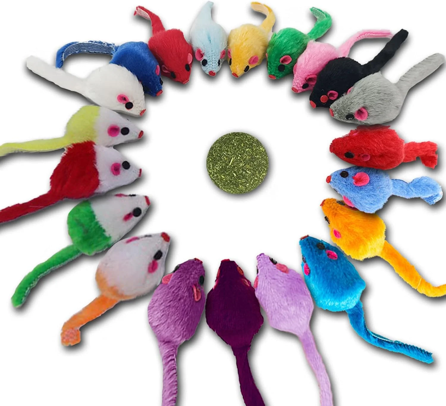 Proven Furry Cat Toys Mice Rattle Interactive Mouse Toy for Indoor Cats Catnip Ball Kitten Kitty Pet Play Assorted Color Fine Crafted