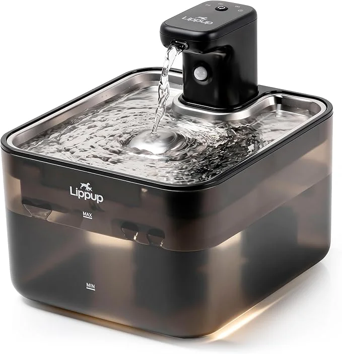 Next-Generation Cat Water Fountain Cordless 88oz 2.6L Wireless Pet Water Fountains for Cats Indoor Battery Operated Cat Drinking Fountain with Motion Sensor Ultra Quiet Pump BPA- BlackAbout ThisOverview Solid