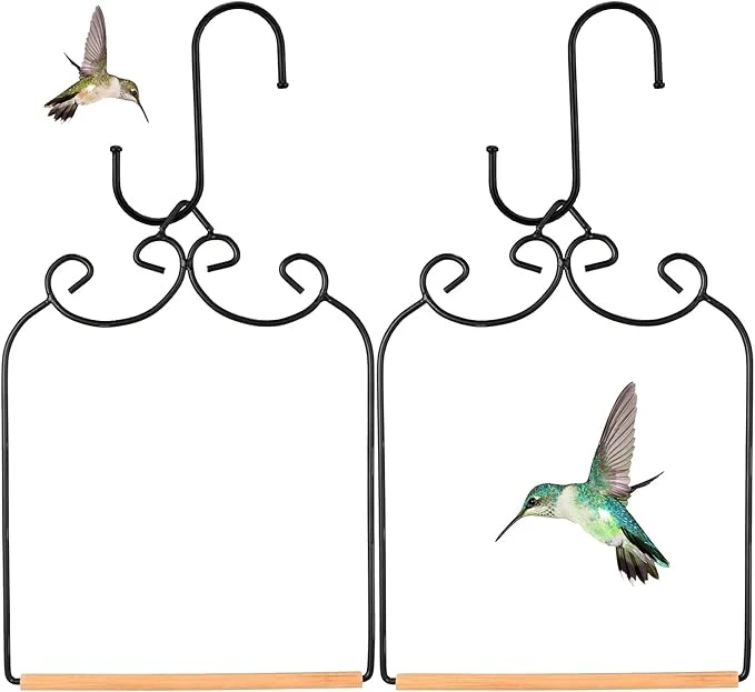 Excellent 2 Pack Hummingbird Swings and Perches Metal Frames Specialty