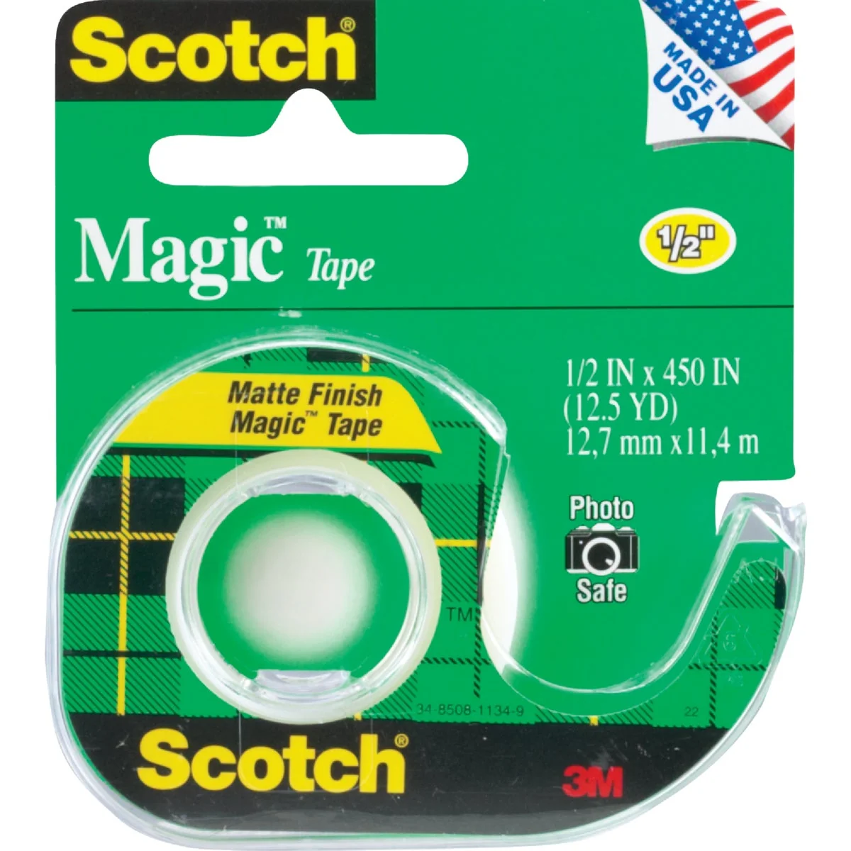 Secure 3M Scotch 1 2 In. x 450 In. Transparent Tape Optimized